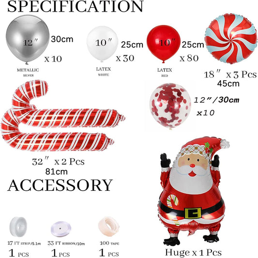 Make your 2025 Christmas celebrations extra special with this delightful balloon chain set featuring Santa Claus, candy cane, and lollipop balloons. Double Cart provides Best products for your home in Las Vegas, NV.
