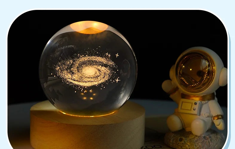 Add a touch of magic to your space with our stunning 3D Crystal Ball Planet Galaxy Glass Globe Moon Decor. Double Cart provides Best products for your home in Austin, TX.