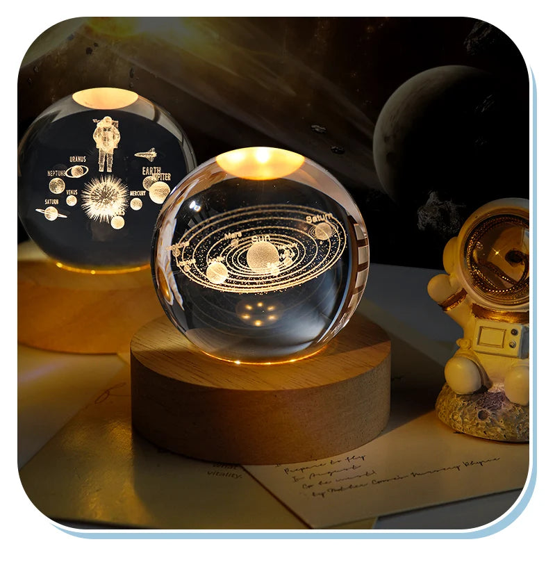 Add a touch of magic to your space with our stunning 3D Crystal Ball Planet Galaxy Glass Globe Moon Decor. Double Cart provides Best products for your home in New Orleans, LA.