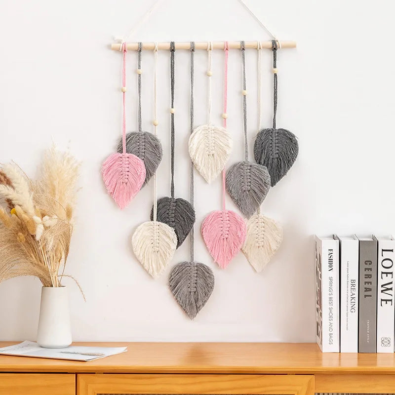 Enhance your living space with a touch of bohemian charm with this exquisite Bohemian Cotton Rope Macrame Leaf Ornament Wall Decoration. Double Cart provides Best products for your home in Jacksonville, FL.