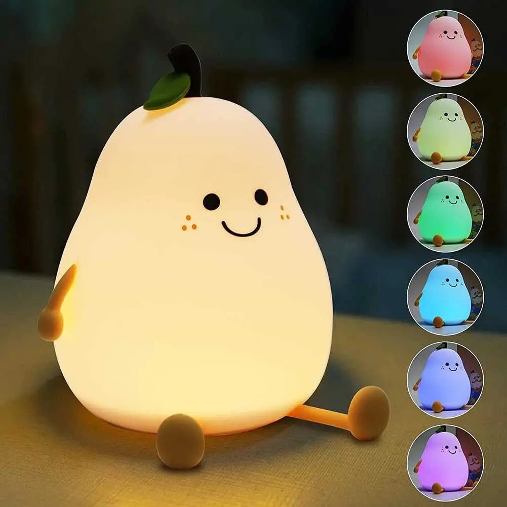 Brighten up your child's bedroom with this adorable Cute Pear Shaped Silicone Night Light! This lovely night light comes in the shape of a cute pear, adding a fun and decorative touch to the room. Double Cart provides Best products for your home in Las Vegas, NV.