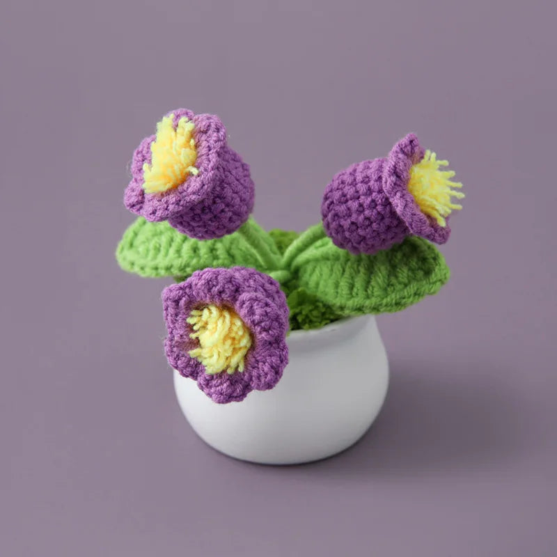 Introducing the Handwoven Mini Potted Flower Ornamental Plant, an adorable addition to your office desk or home du00e9cor! Made with high-quality milk cotton and iron materials, this cute flower bonsai is perfect for adding a touch of charm to any space. Double Cart provides Best products for your home in Dallas, TX.