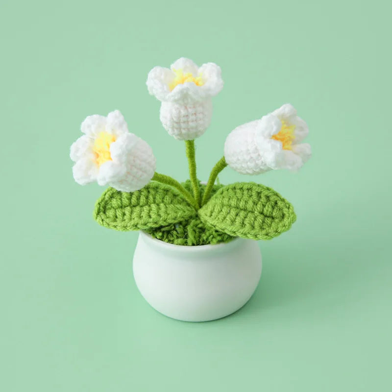 Introducing the Handwoven Mini Potted Flower Ornamental Plant, an adorable addition to your office desk or home du00e9cor! Made with high-quality milk cotton and iron materials, this cute flower bonsai is perfect for adding a touch of charm to any space. Double Cart provides Best products for your home in Portland, OR.