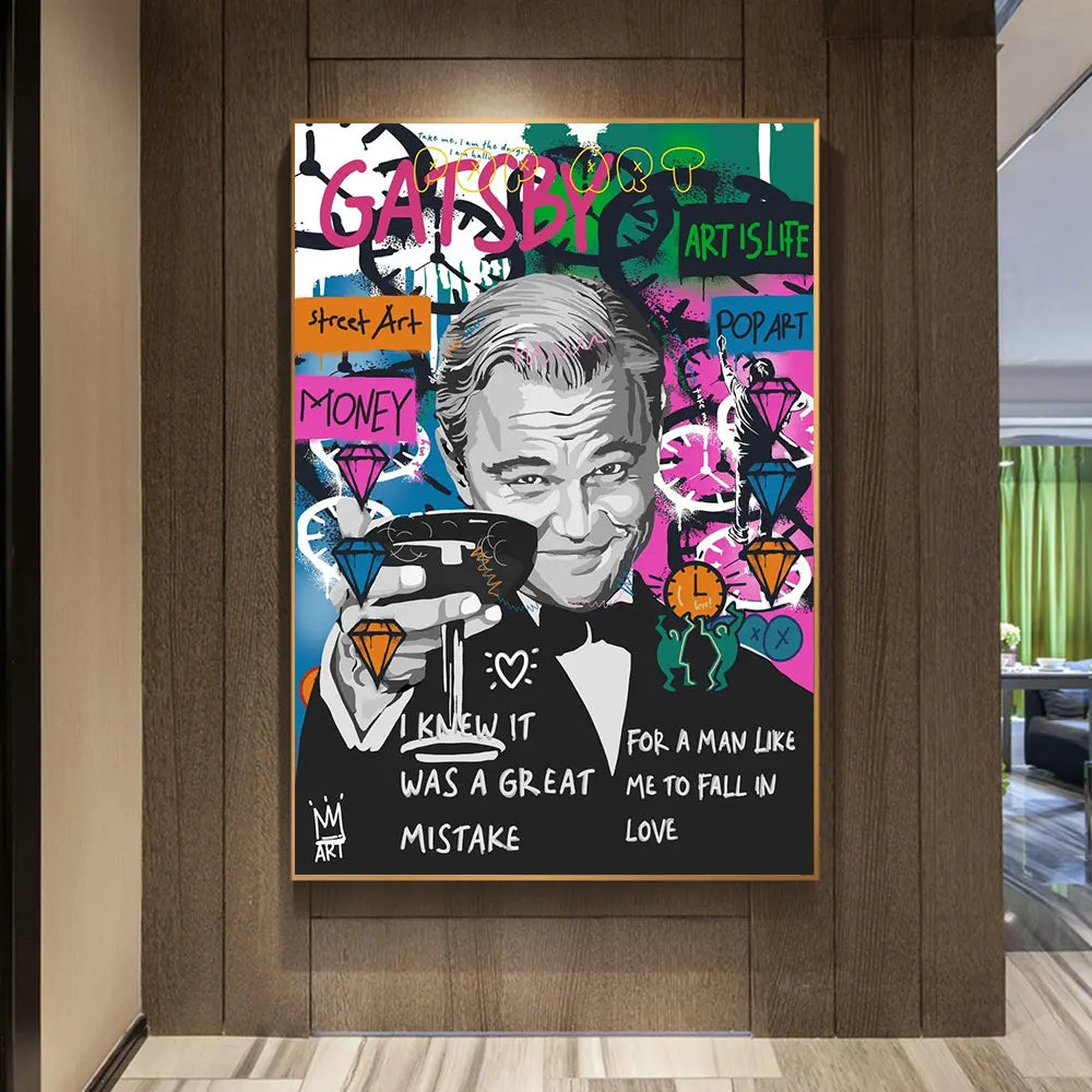 Enhance your home decor with this stylish canvas art featuring Leonardo DiCaprio in The Great Gatsby. Double Cart provides Best products for your home in Denver, CO.