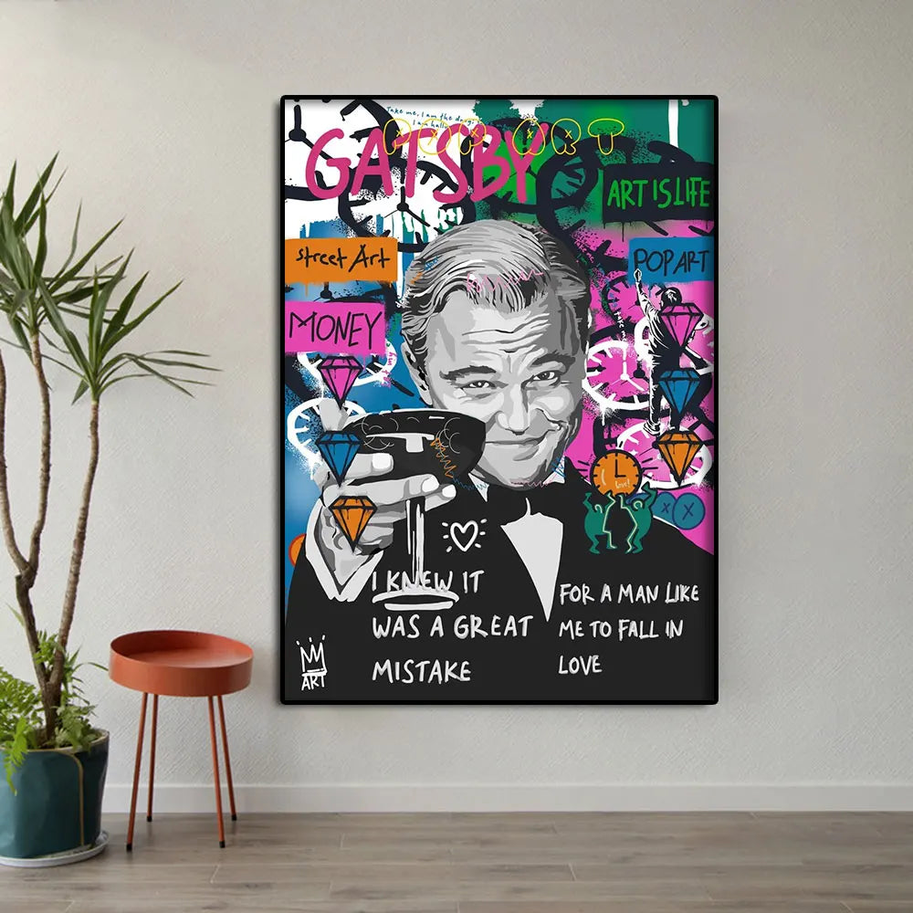 Enhance your home decor with this stylish canvas art featuring Leonardo DiCaprio in The Great Gatsby. Double Cart provides Best products for your home in San Francisco, CA.