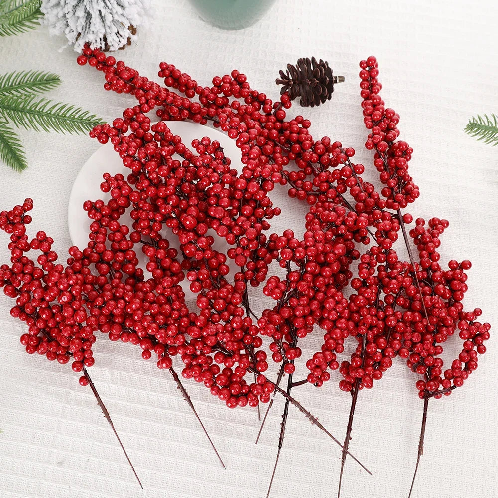 Enhance your Christmas home decor with these charming Red Holly Berry Artificial Stems. Double Cart provides Best products for your home in New York, NY.