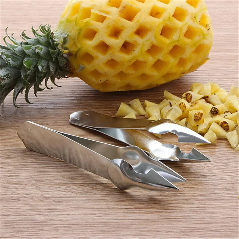Introducing the Stainless Steel Pineapple Clip, a handy kitchen gadget that peels and slices your favorite fruit with ease. Double Cart provides Best products for your home in Los Angeles, CA.