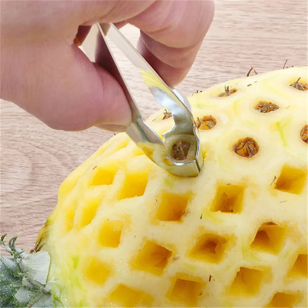 Introducing the Stainless Steel Pineapple Clip, a handy kitchen gadget that peels and slices your favorite fruit with ease. Double Cart provides Best products for your home in New York, NY.